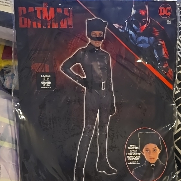 DC Batman Kids Costume - Black - Picture 1 of 5